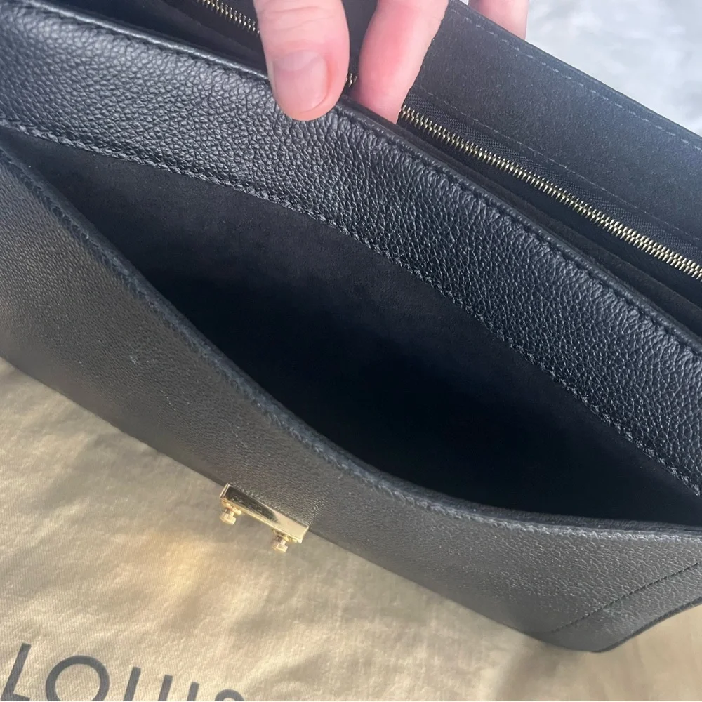 Louis Vuitton Empreinte leather black St. Germain MM shoulder crossbody dust bag - Picture 15 of 17